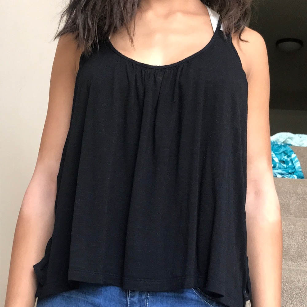 Black tank top